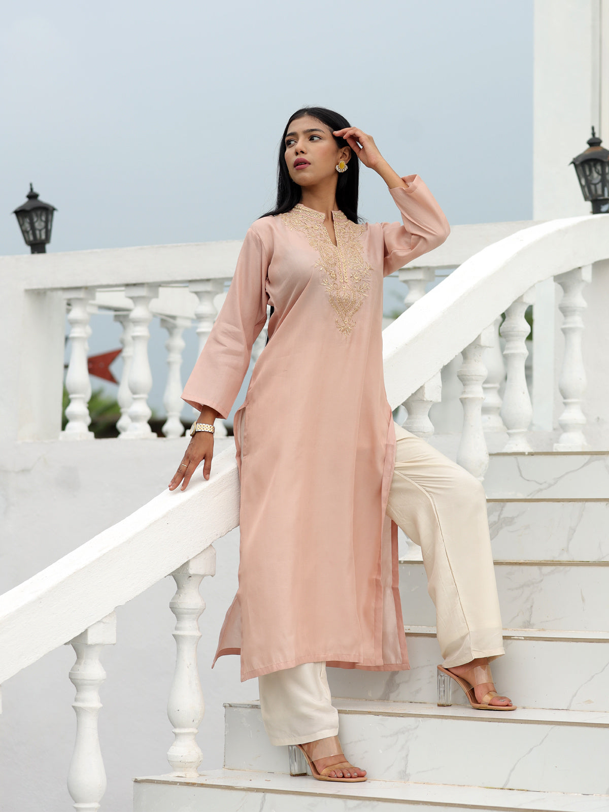 Pink Gota Patti Kurti