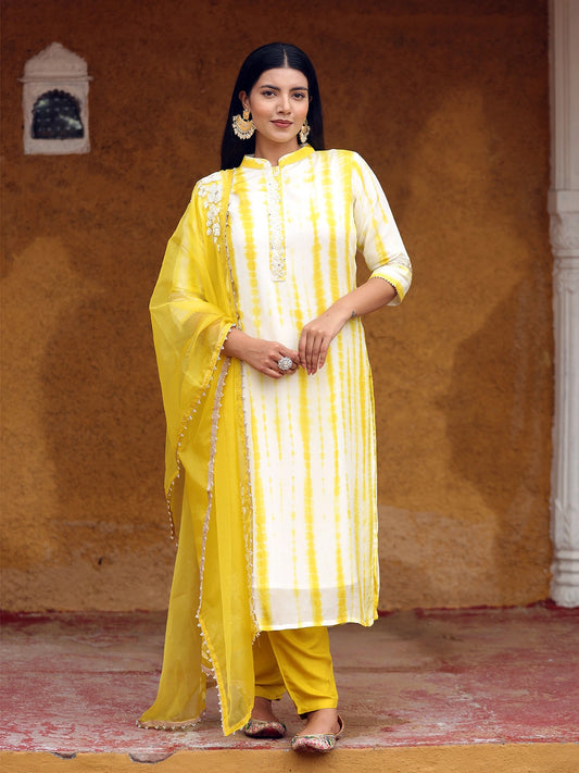 Sunny Glow Shibori Suit