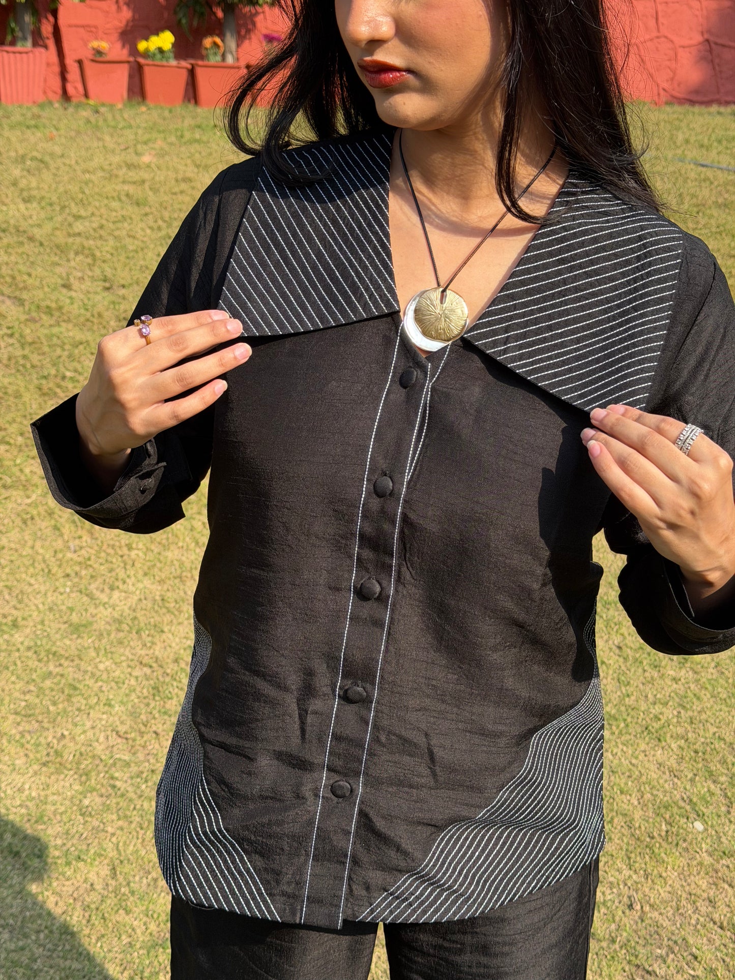 Midnight Pinstripe Co-ord