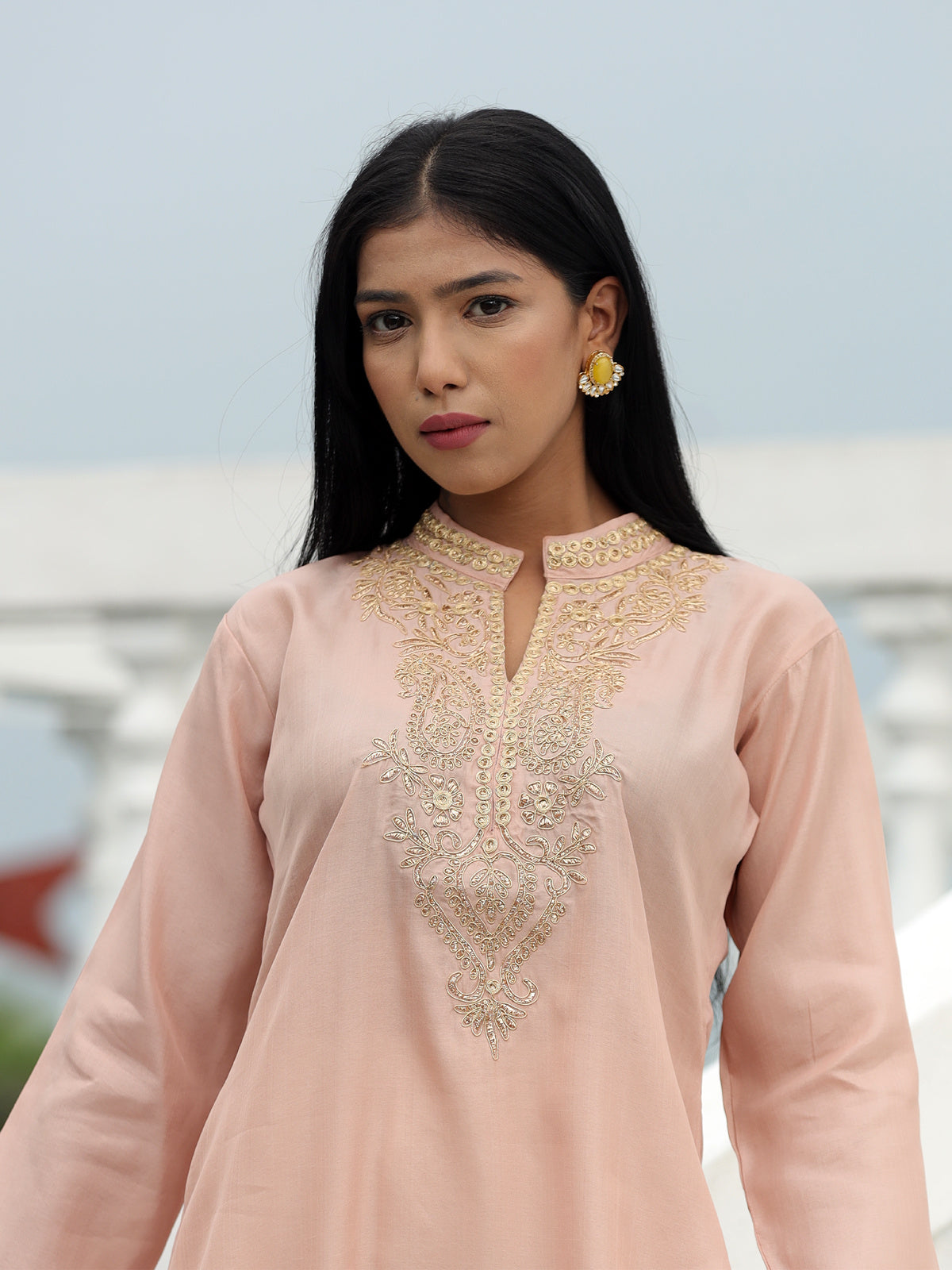 Pink Gota Patti Kurti